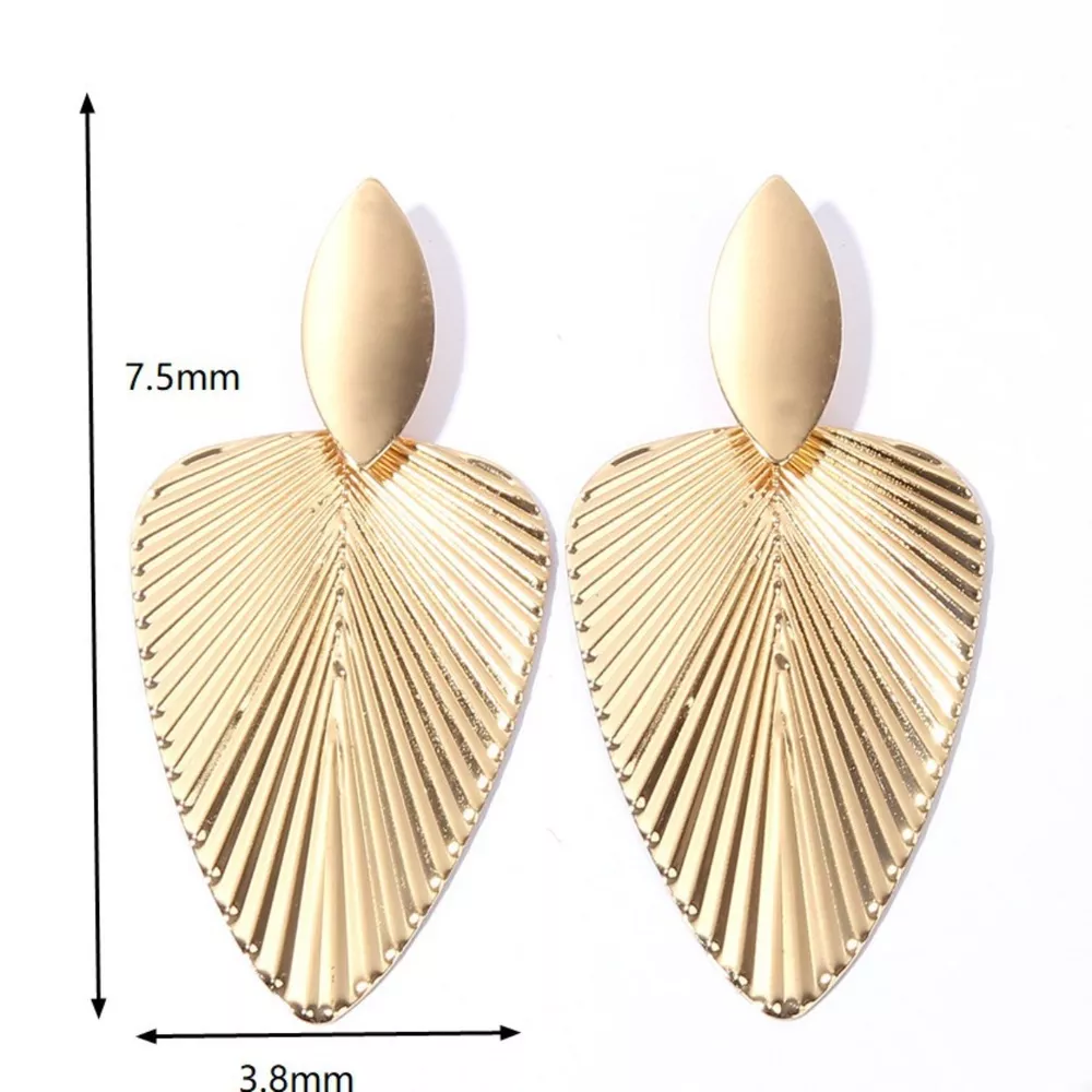Leaf Shape Dangle Earrings, image 4
