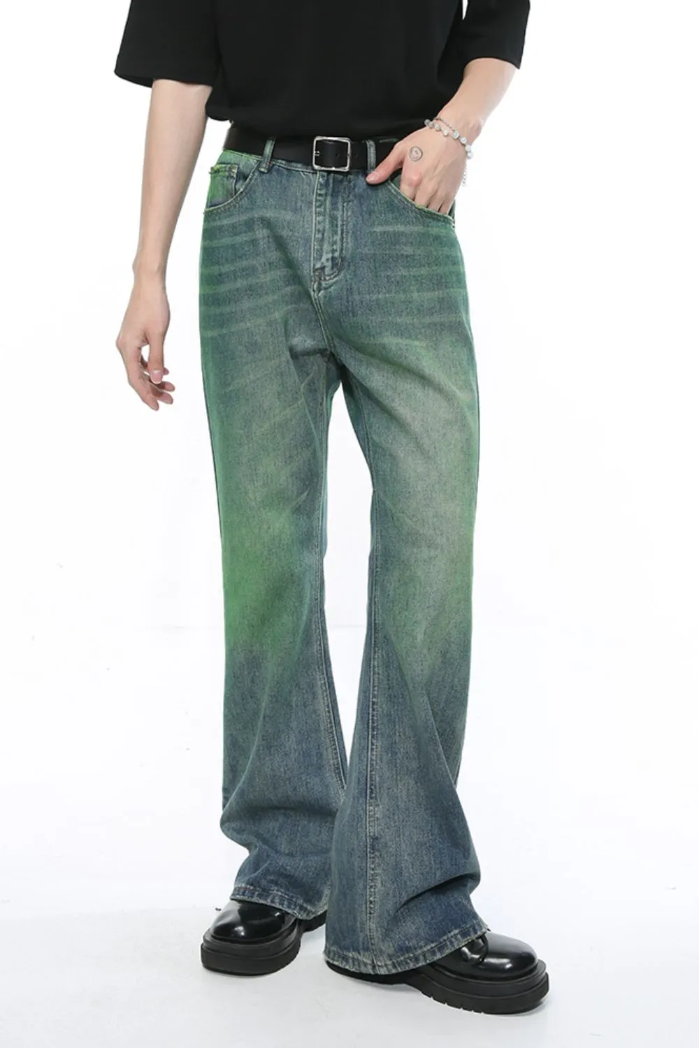 Mid Rise Men's Jeans with Pockets, image 3