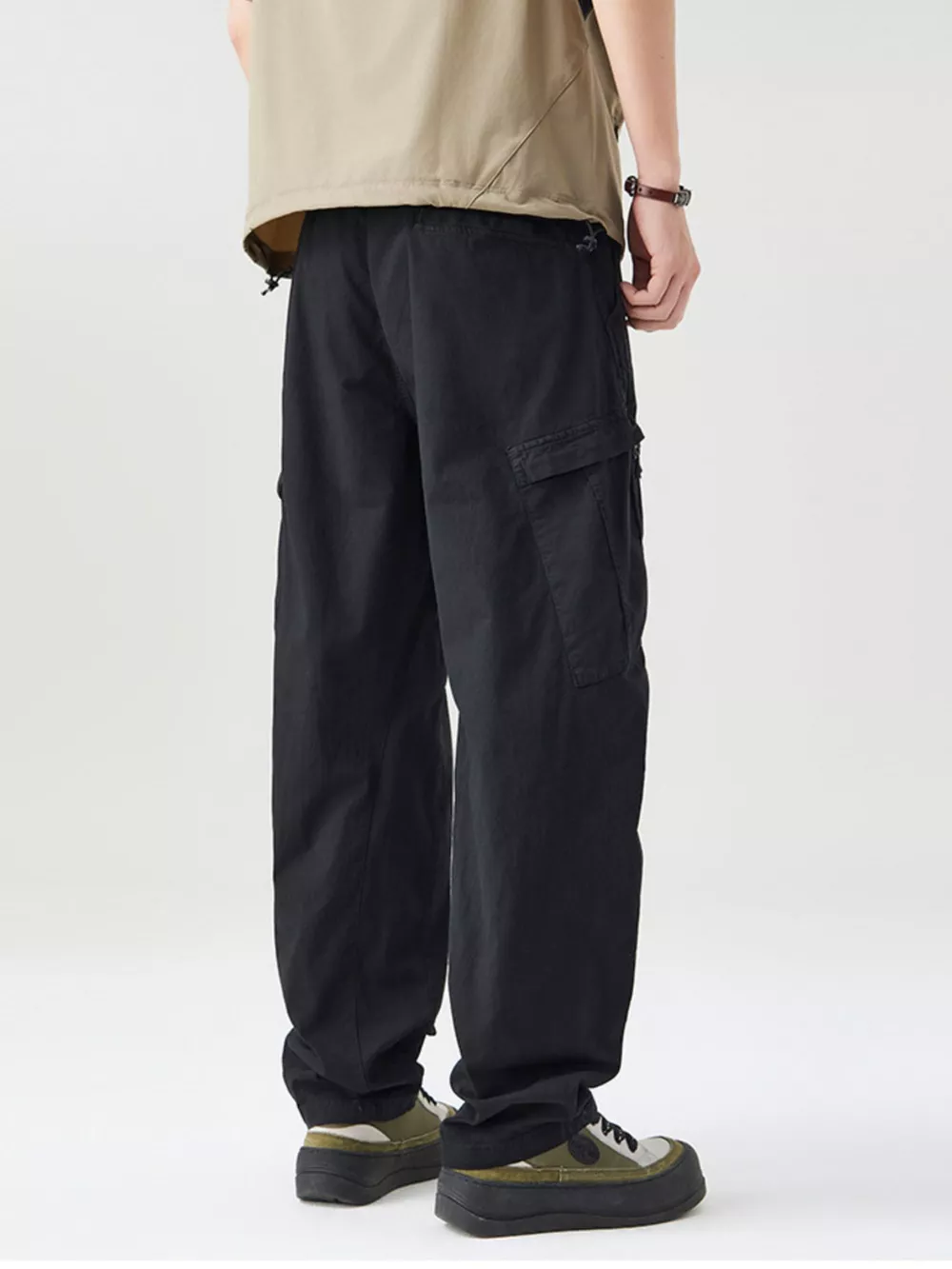 Men's Full Size Wide Leg Cargo Pants Plus Size, image 6