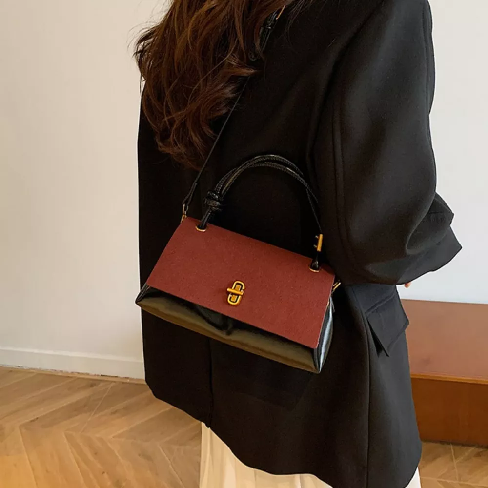 Flap Crossbody Bag with Top Handle, image 11
