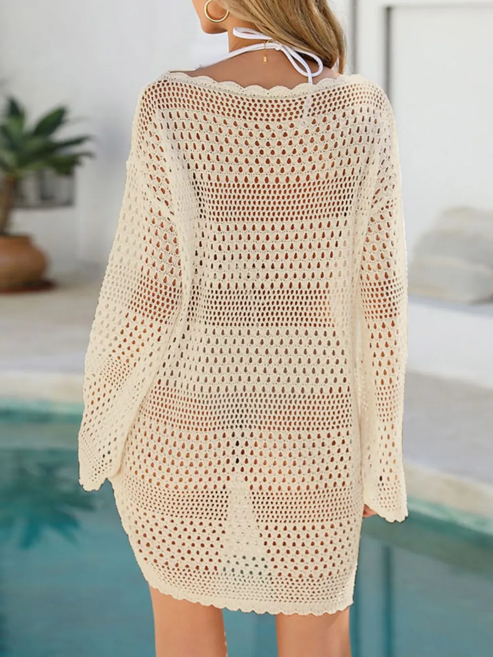 Round Neck Openwork Cover-Up, image 5