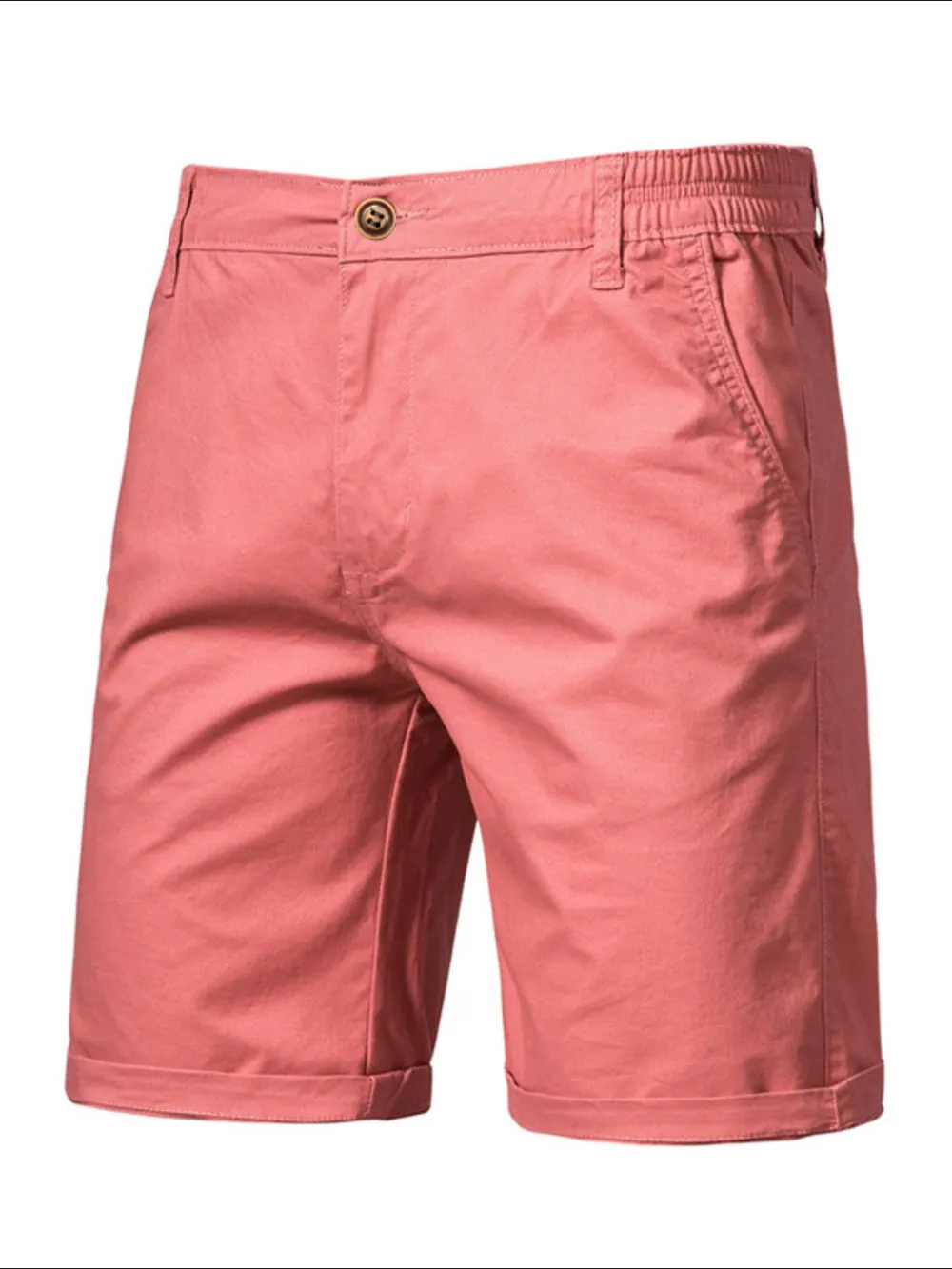 Men's Elastic Waist Shorts with Pockets, image 4
