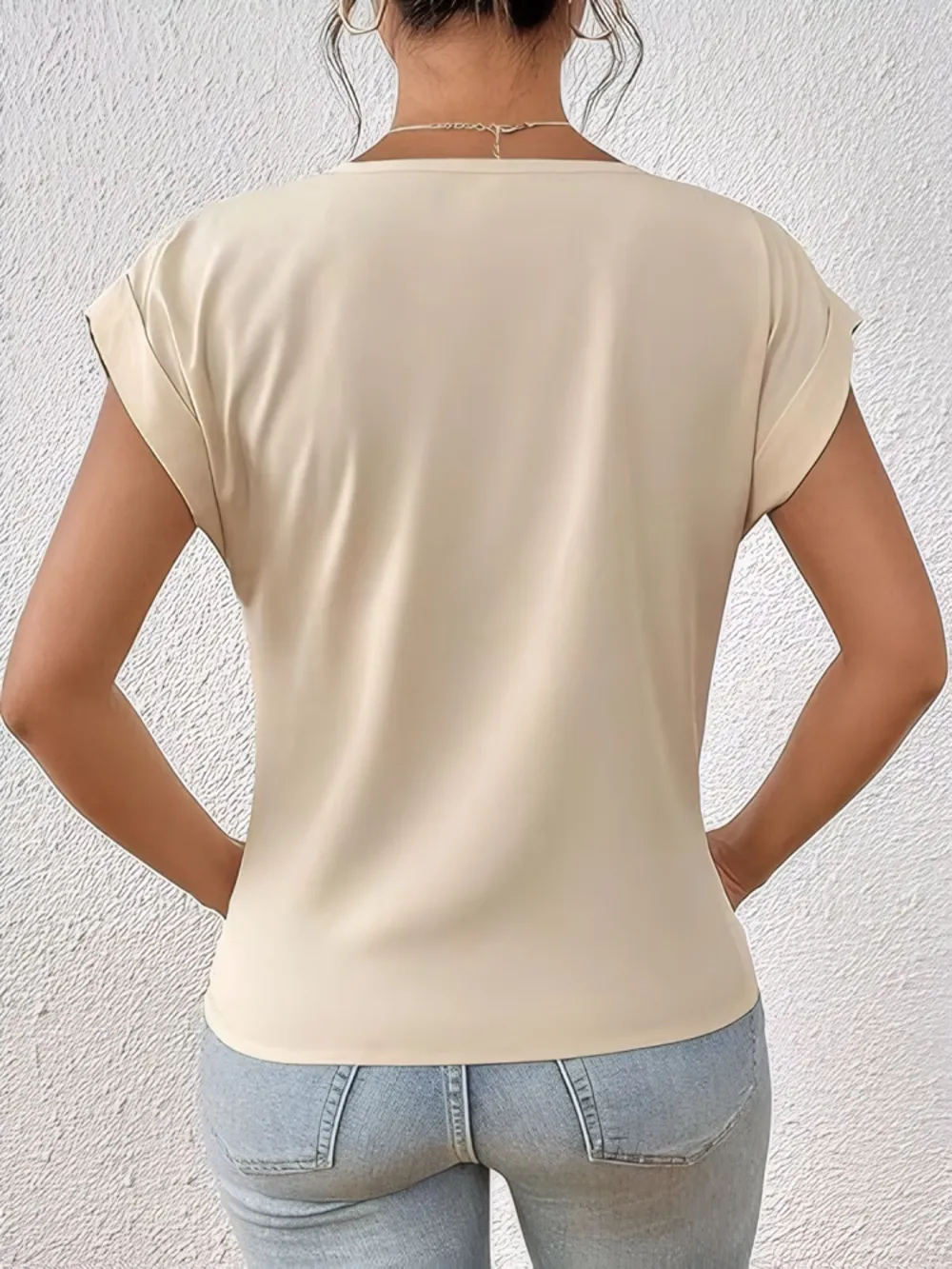 V-Neck Twist Front Top, image 3