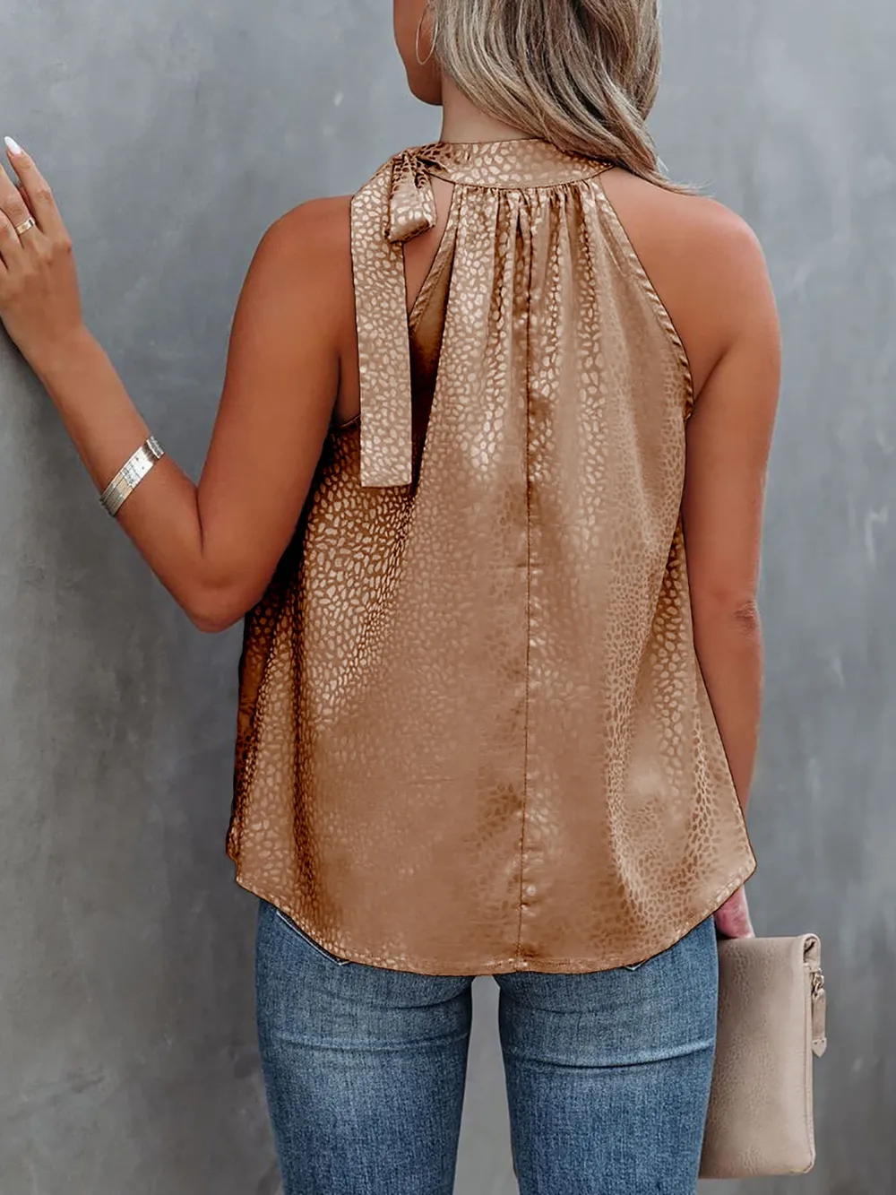 Animal Print Tied Cami, image 2