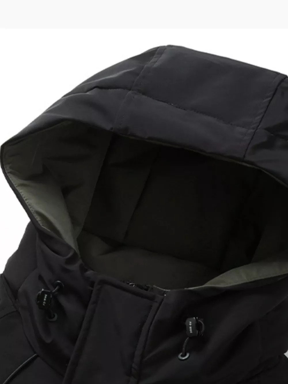 Men's Plus Size Adjustable Hooded Parka Jacket with Multiple Pockets, image 6