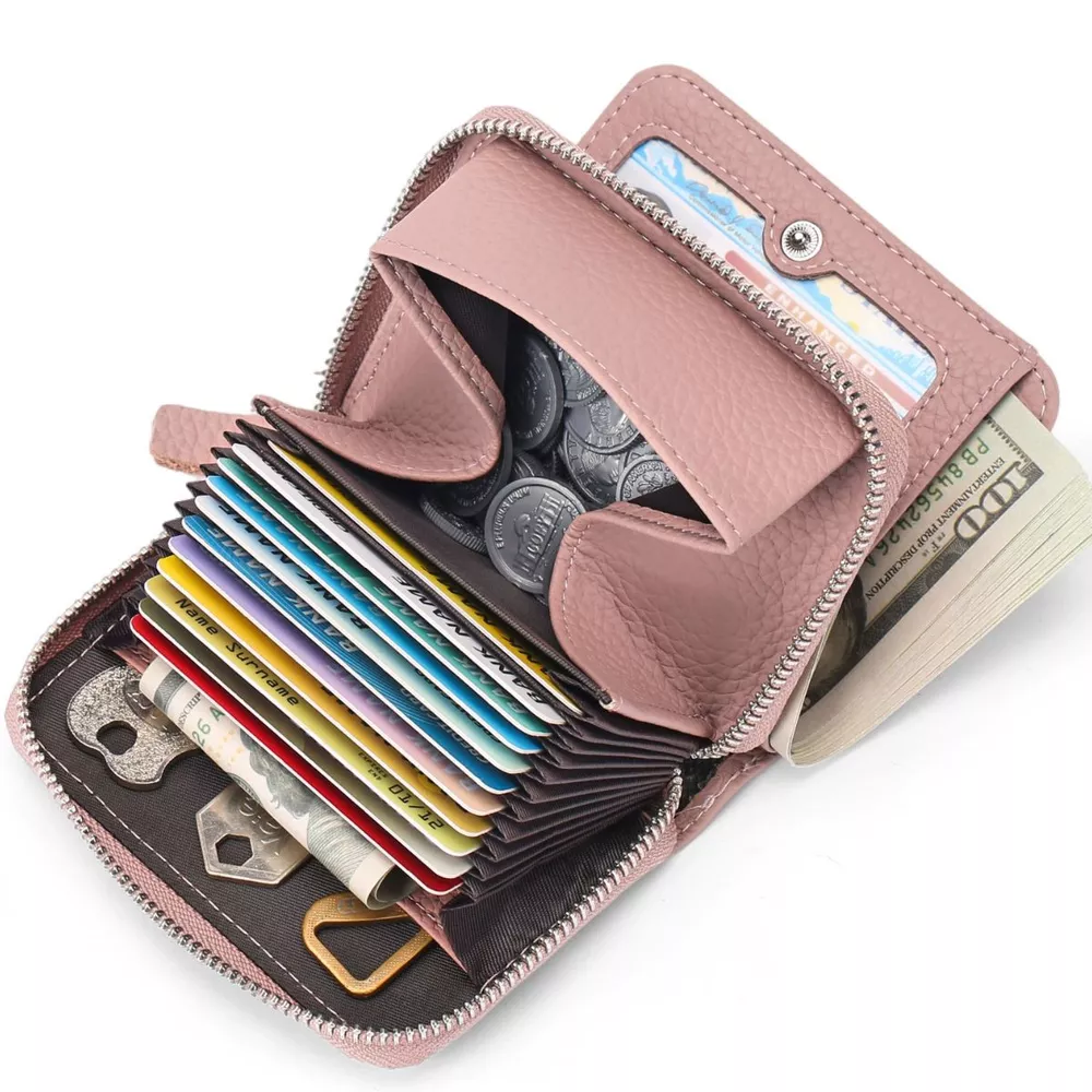Zippered Leather Card Case, image 3