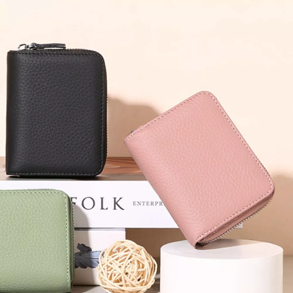 Zippered Leather Card Case, image 2
