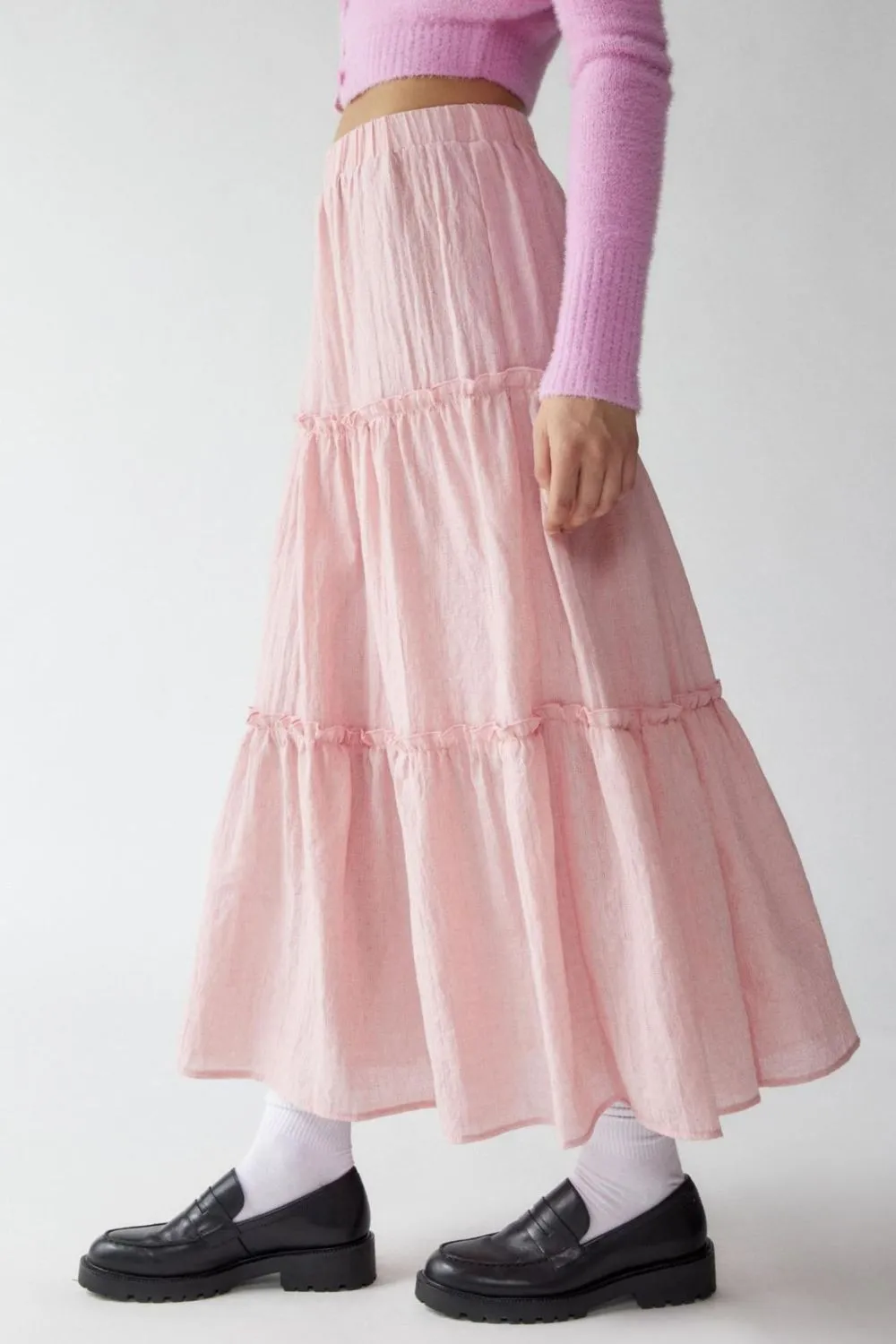 Frill Elastic Waist Skirt, image 2