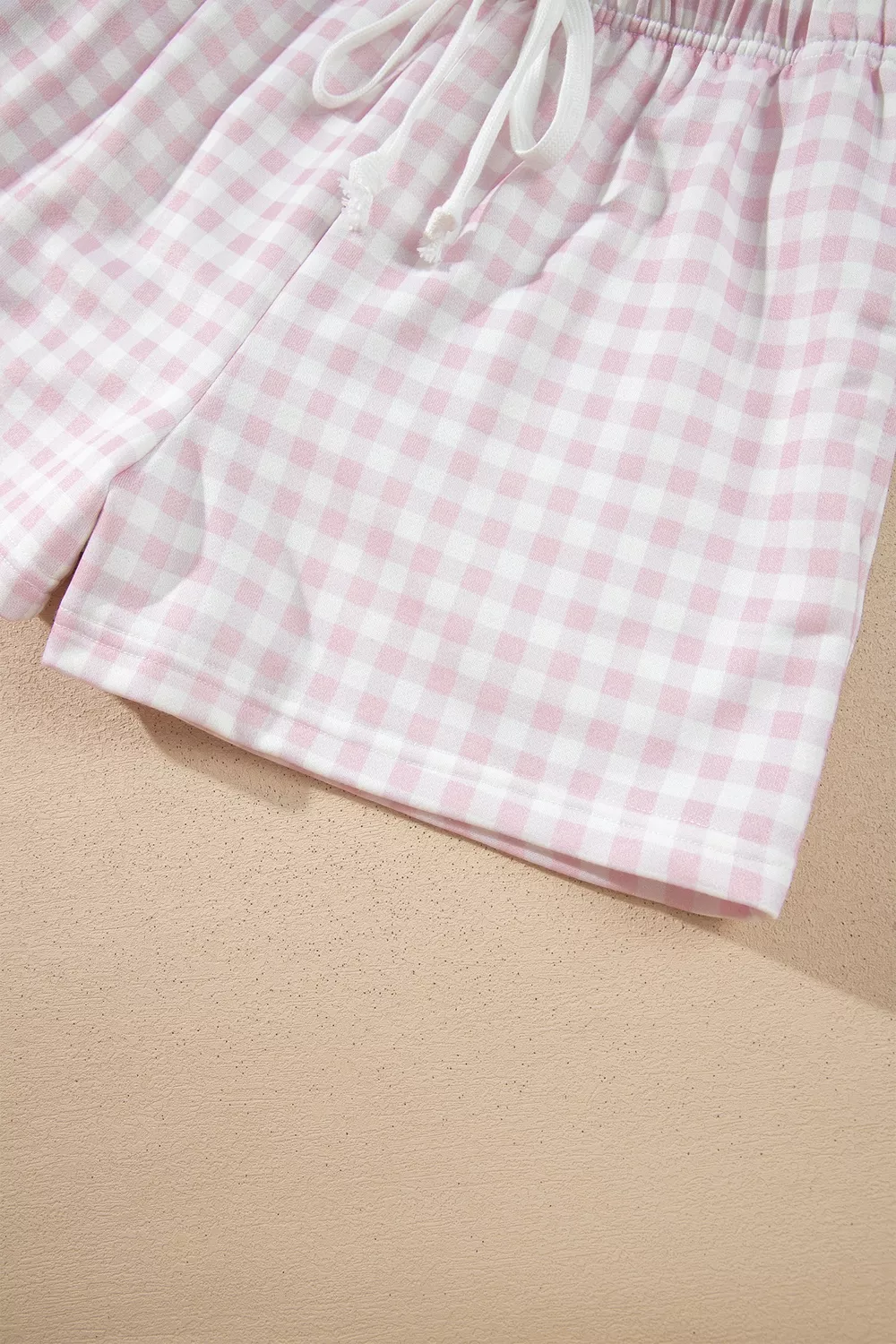 Gingham Long Sleeve Sweatshirt and Shorts Set, image 14