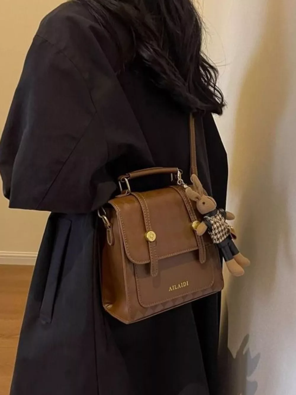 Quilted Flap Backpack Bag, image 5