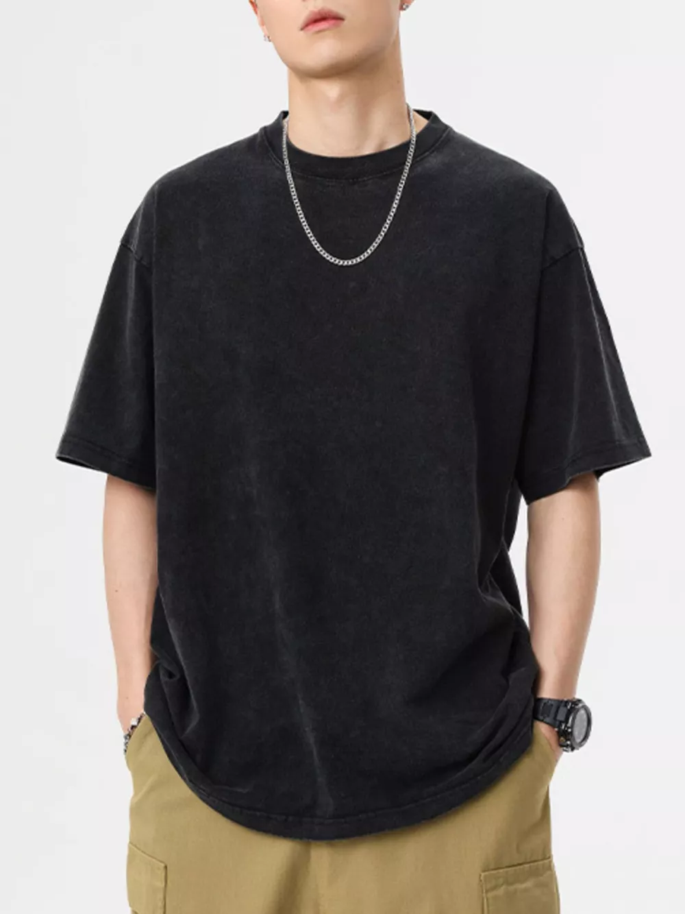 Men's Vintage Washed Oversized T-Shirt