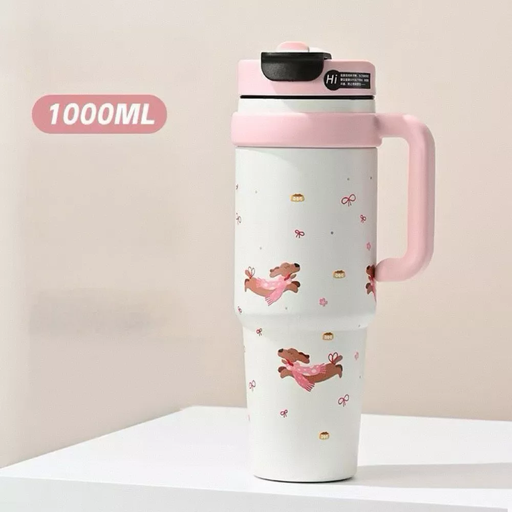 Large Capacity Water Bottle with Straw, image 8