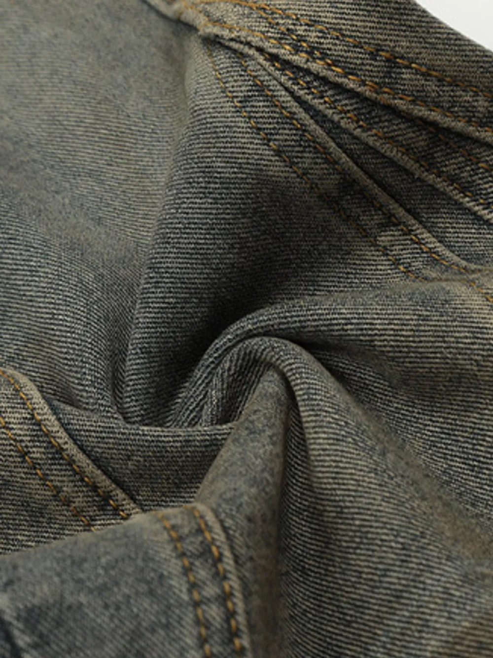 Men's Washed Loose Fit Jeans, image 7