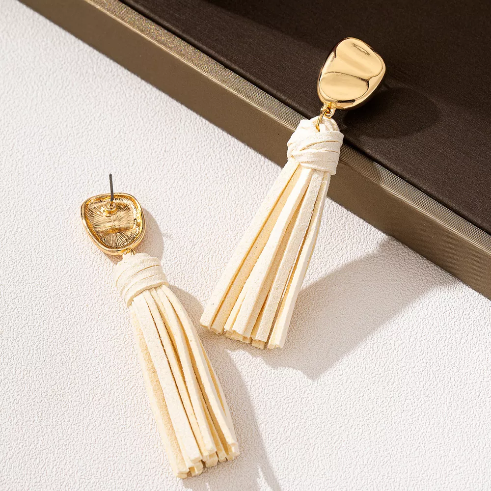 18K Gold-Plated Tassel Earrings, image 2