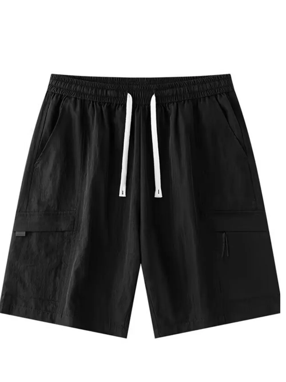 Men's Plus Size Drawstring Relaxed Fit Cargo Shorts, image 6