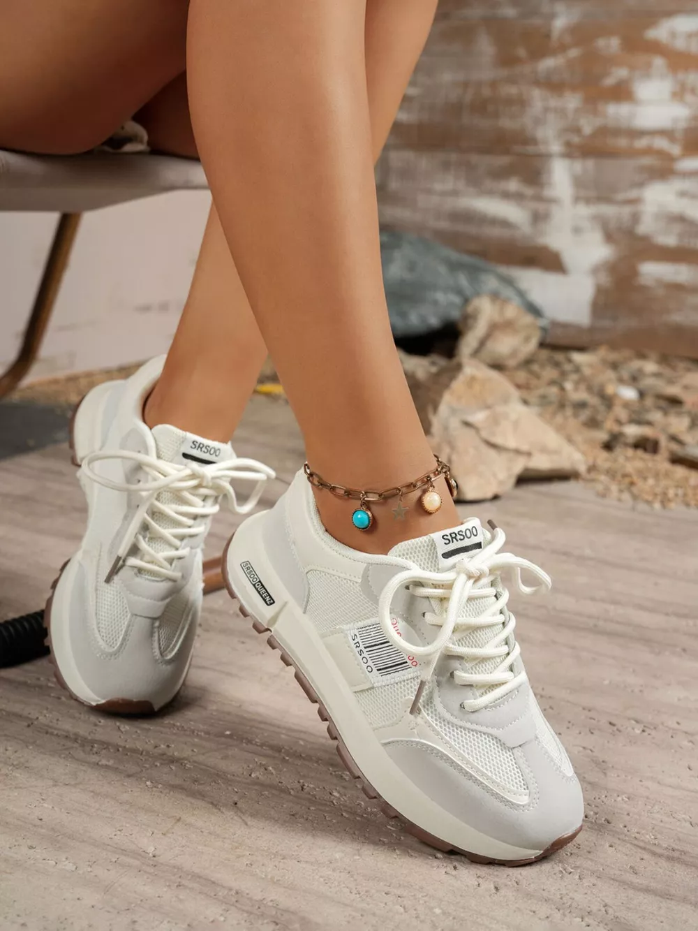 Round Toe Lace Up Sneakers, image 5