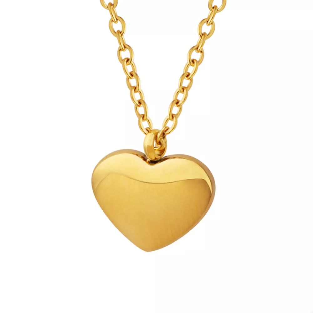 18K Gold-Plated Heart Pendant Necklace, image 2