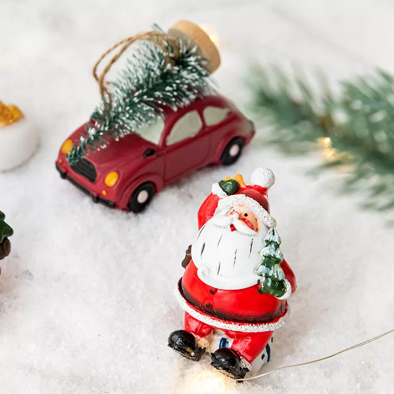 Christmas Santa Claus Miniature Figurine Ornament, image 10