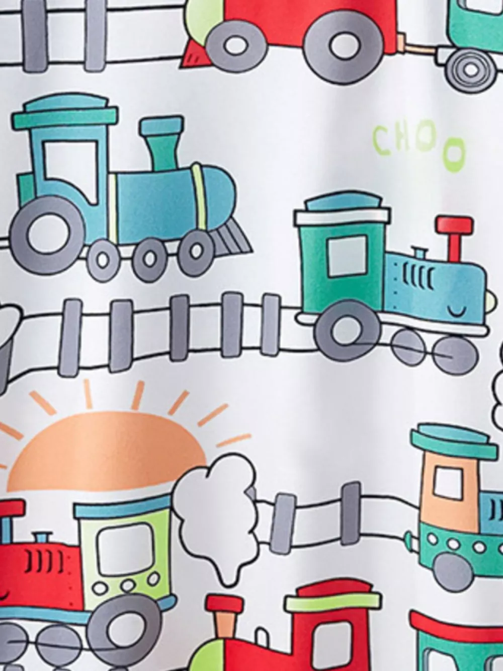 Children's Fun Train Print Short Sleeve T-Shirt, image 4