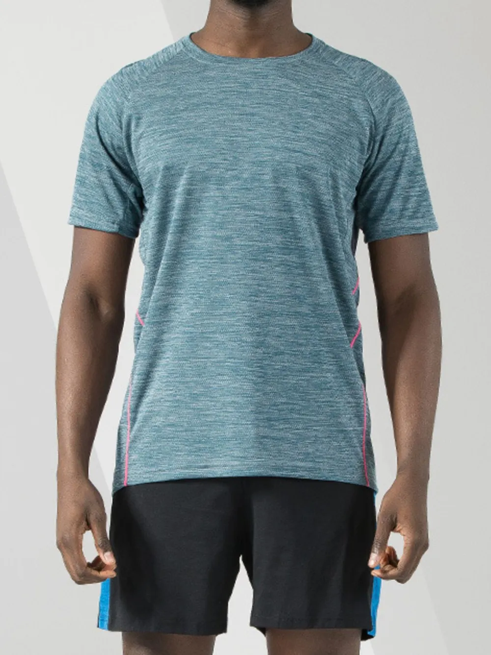 Men's Plus Size Round Neck Short Sleeve Active T-Shirt