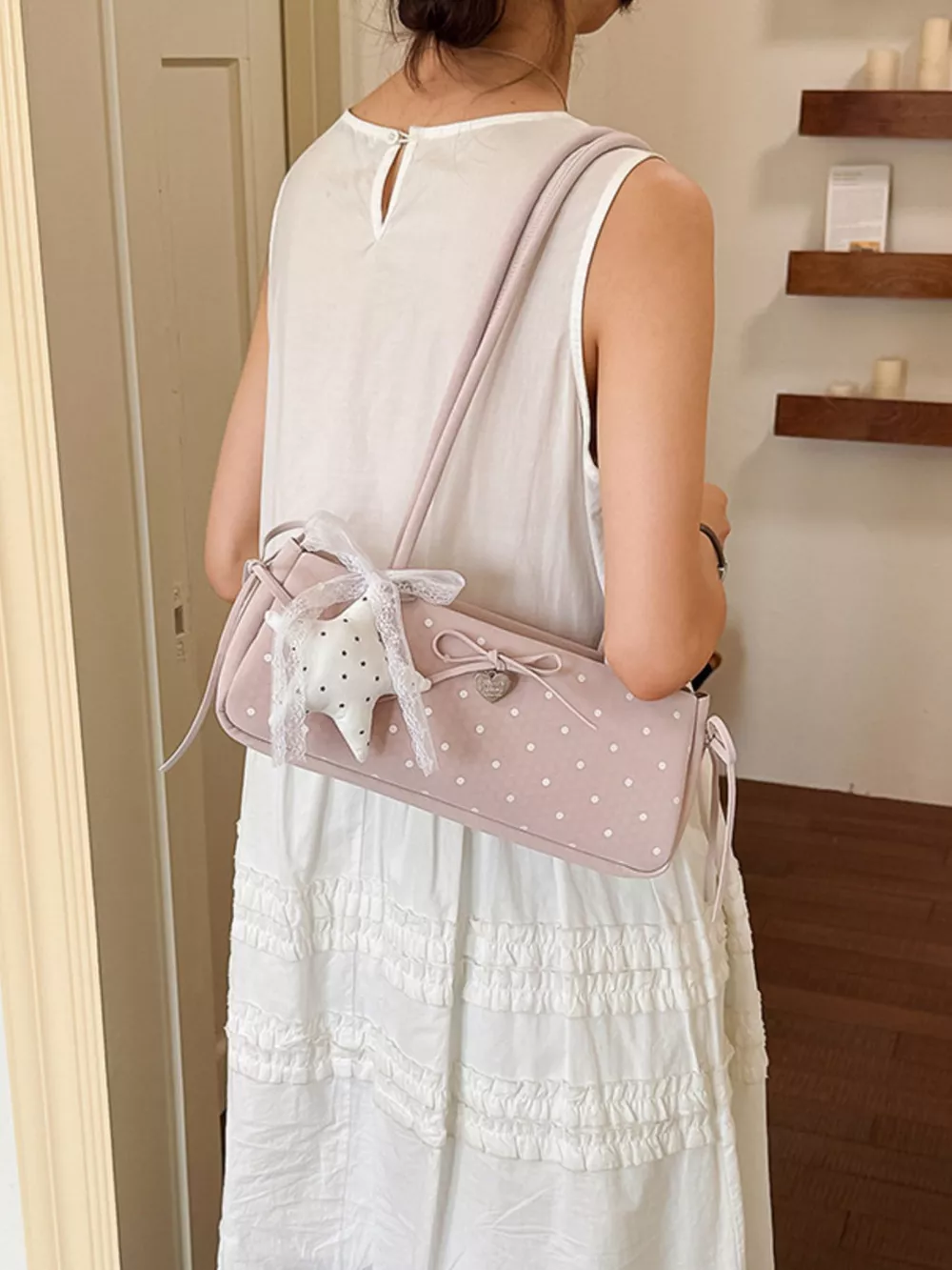 Polka Dot Shoulder Bag, image 5