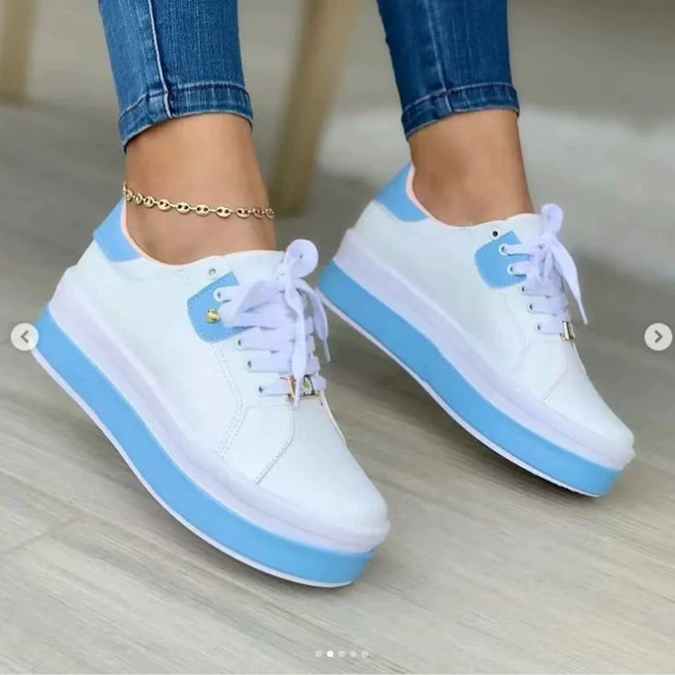 Lace Up Platform Sneakers, image 3