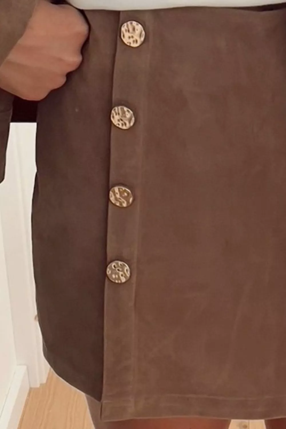 Button-Front Mini Skort, image 2