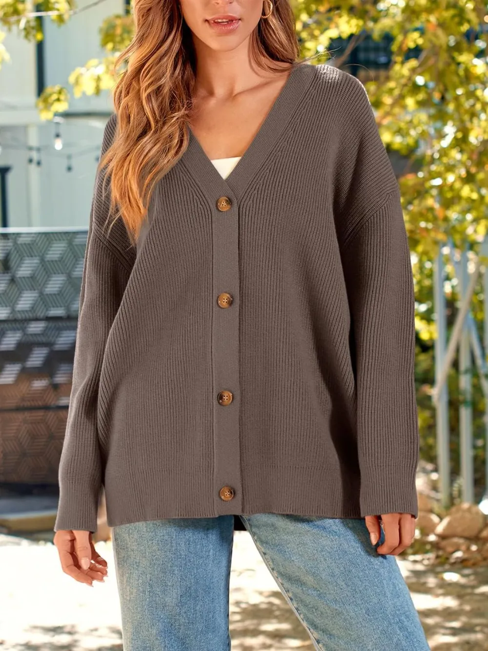 Button Down Long Sleeve Cardigan, image 5