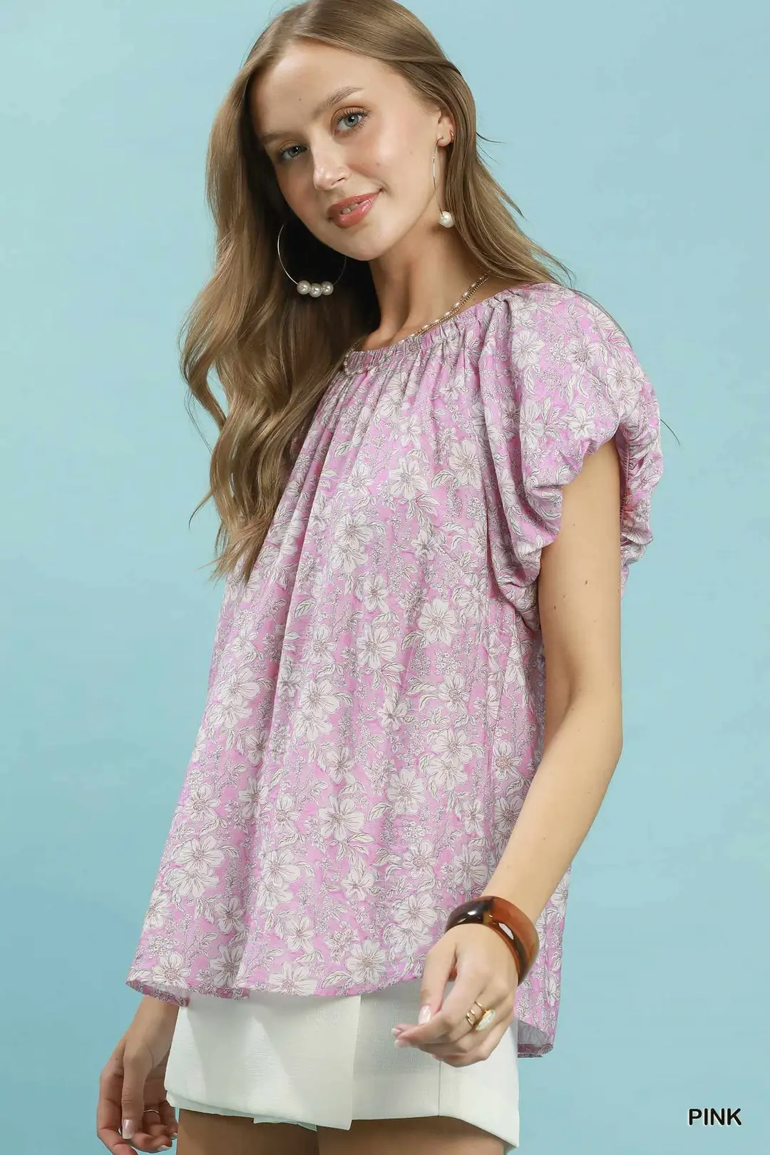 Floral Puff Sleeve Blouse, image 2