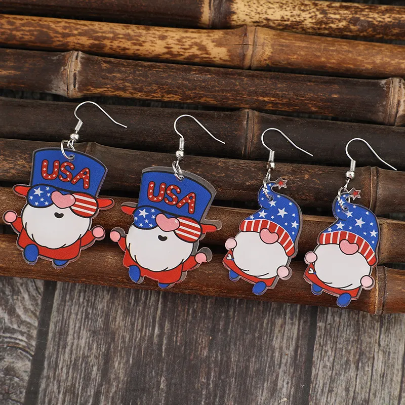 2 Pair Acrylic Gnome Earrings, image 3