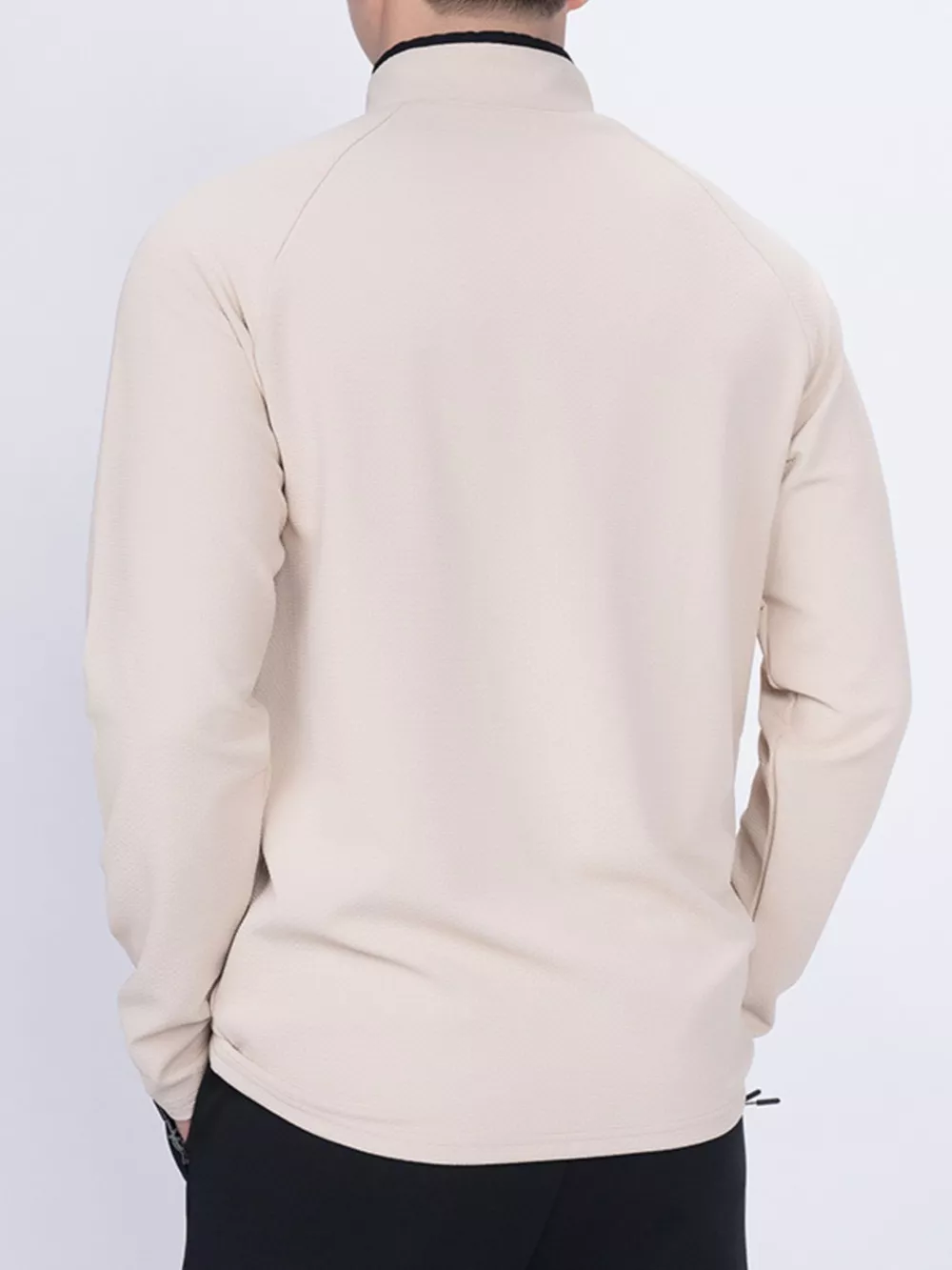 Men's Plus Size Casual Long Sleeve Quarter T-Shirt, image 4