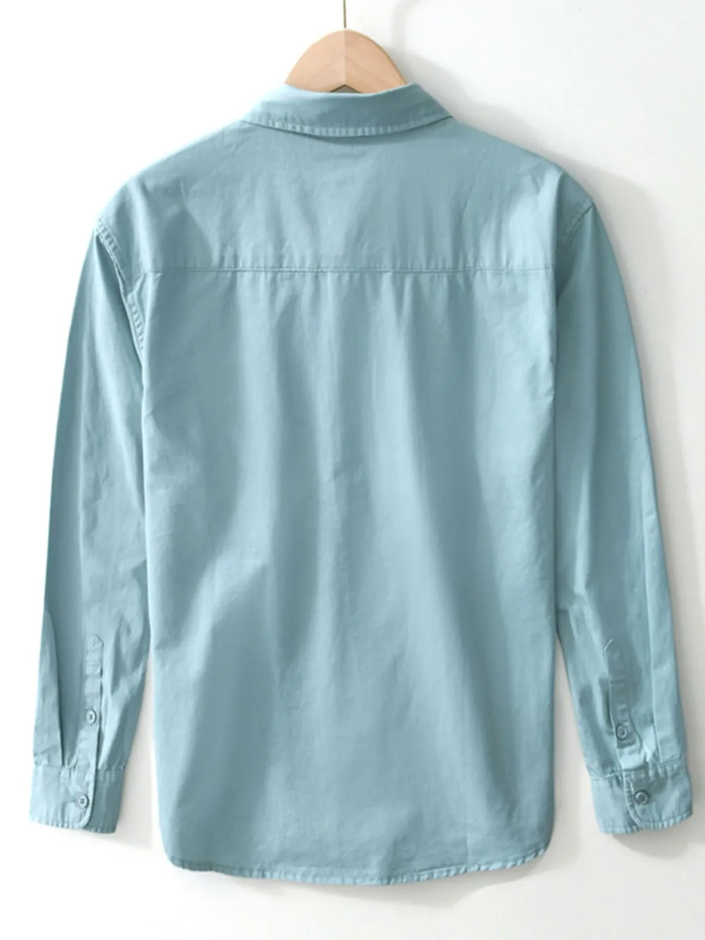 Men's Plus Size Button Up Long Sleeve Shirt, image 3