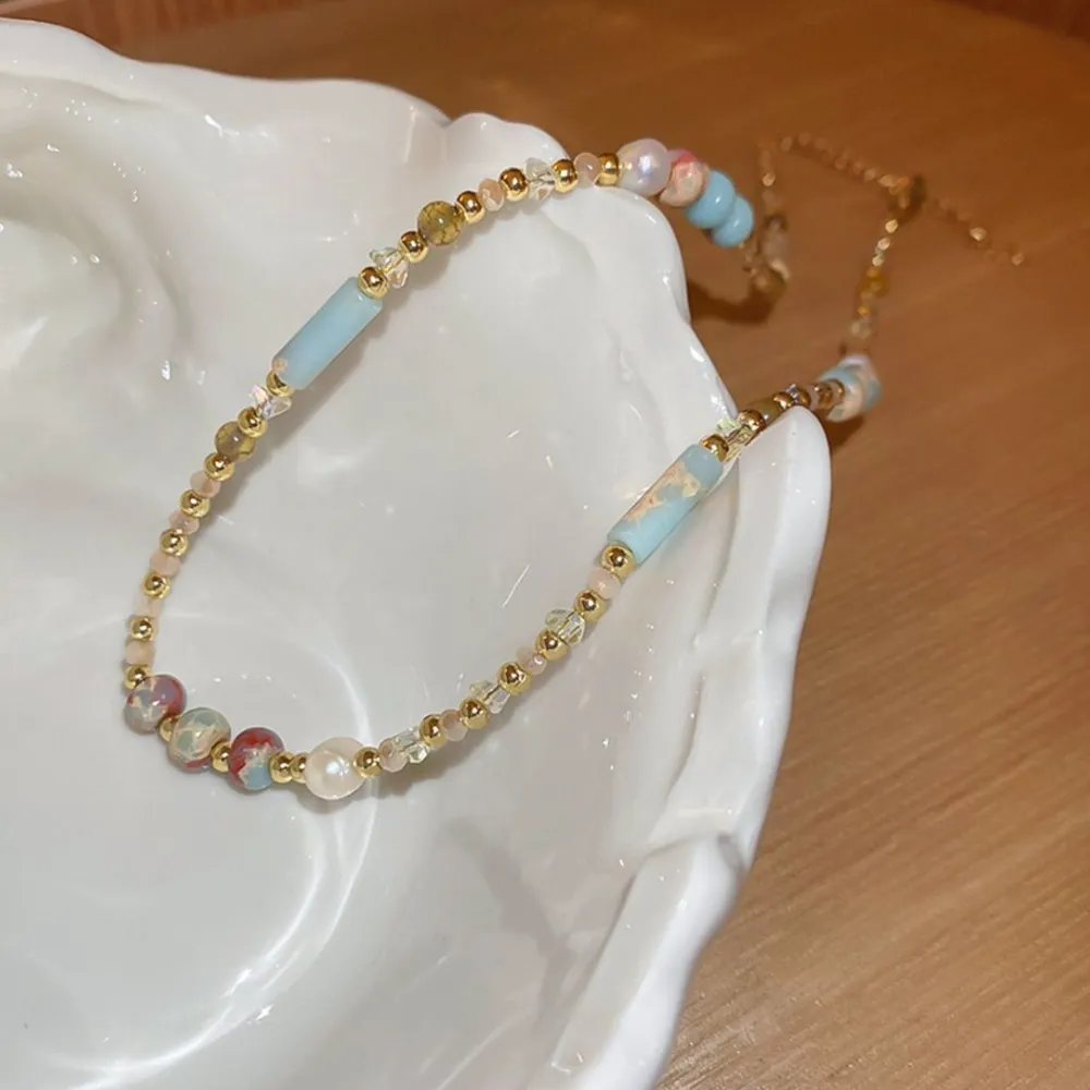 Alloy Pearl Beaded Necklace, image 5