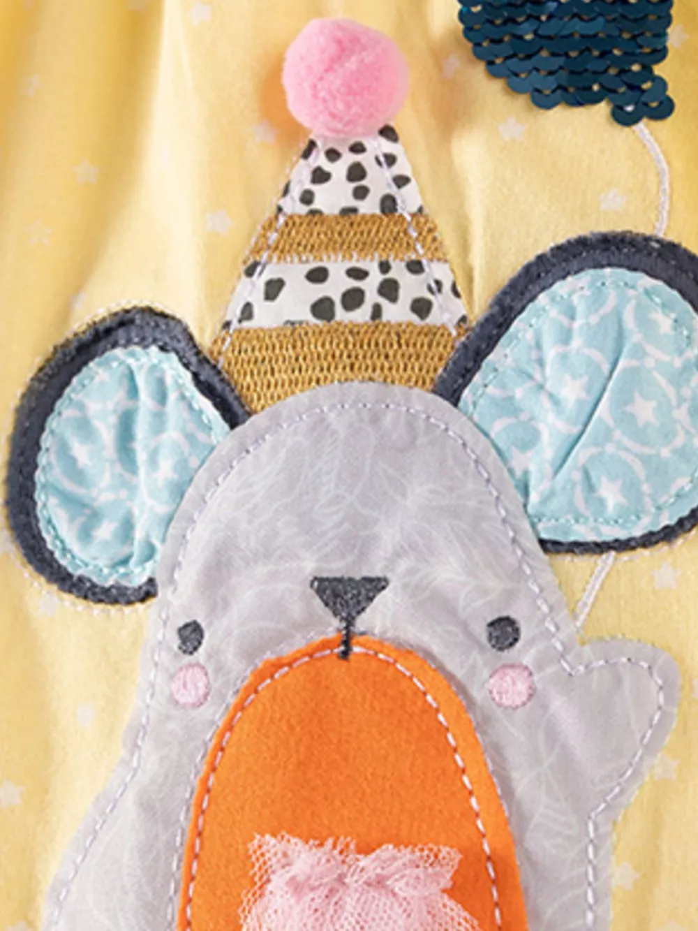 Children's Round Neck Cartoon Polka Dot Dress, image 2