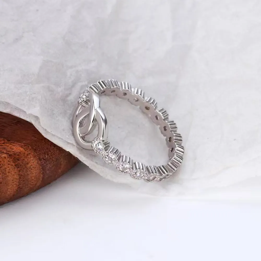 925 Sterling Silver Zircon Ring, image 3