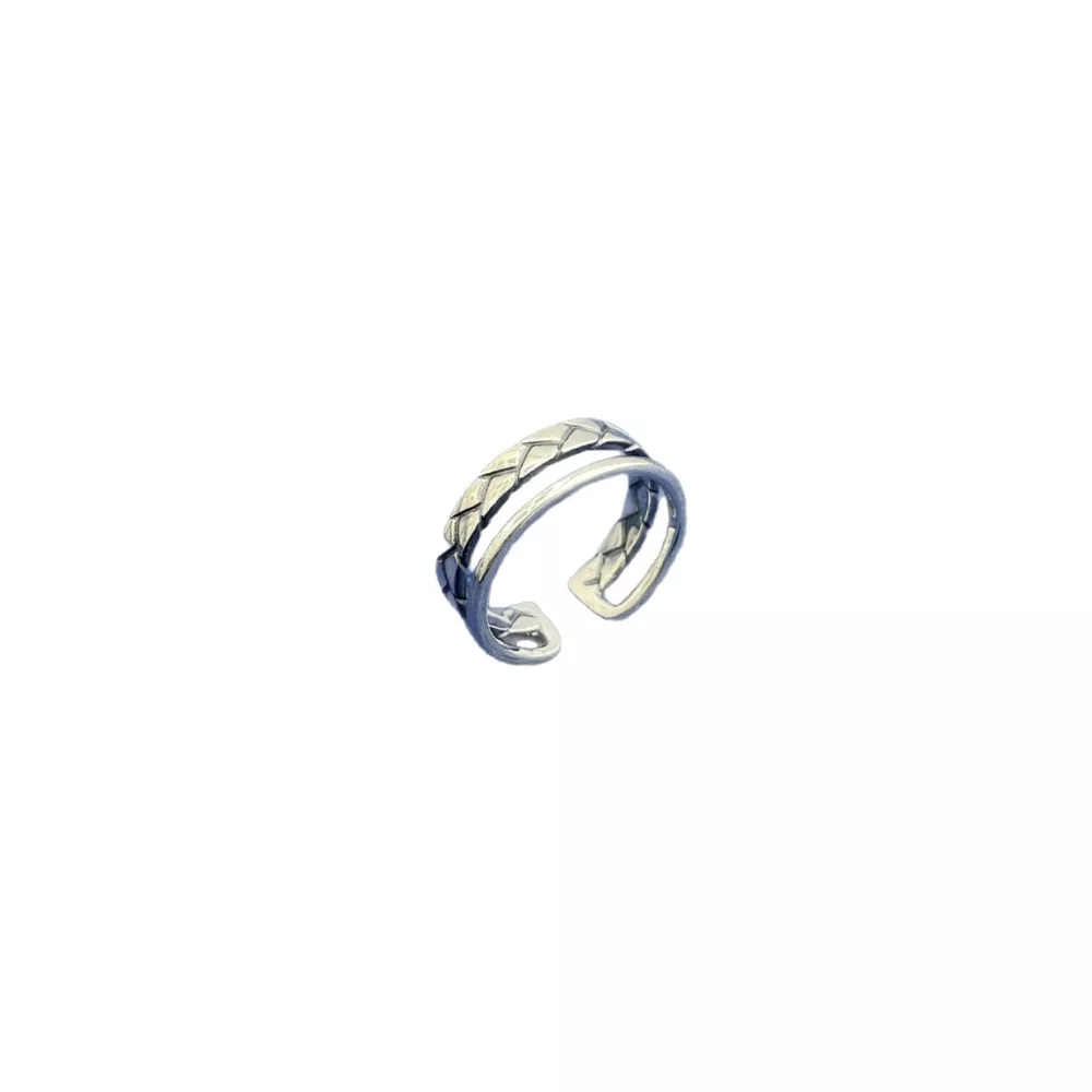 925 Sterling Silver Open Cuff Ring, image 5