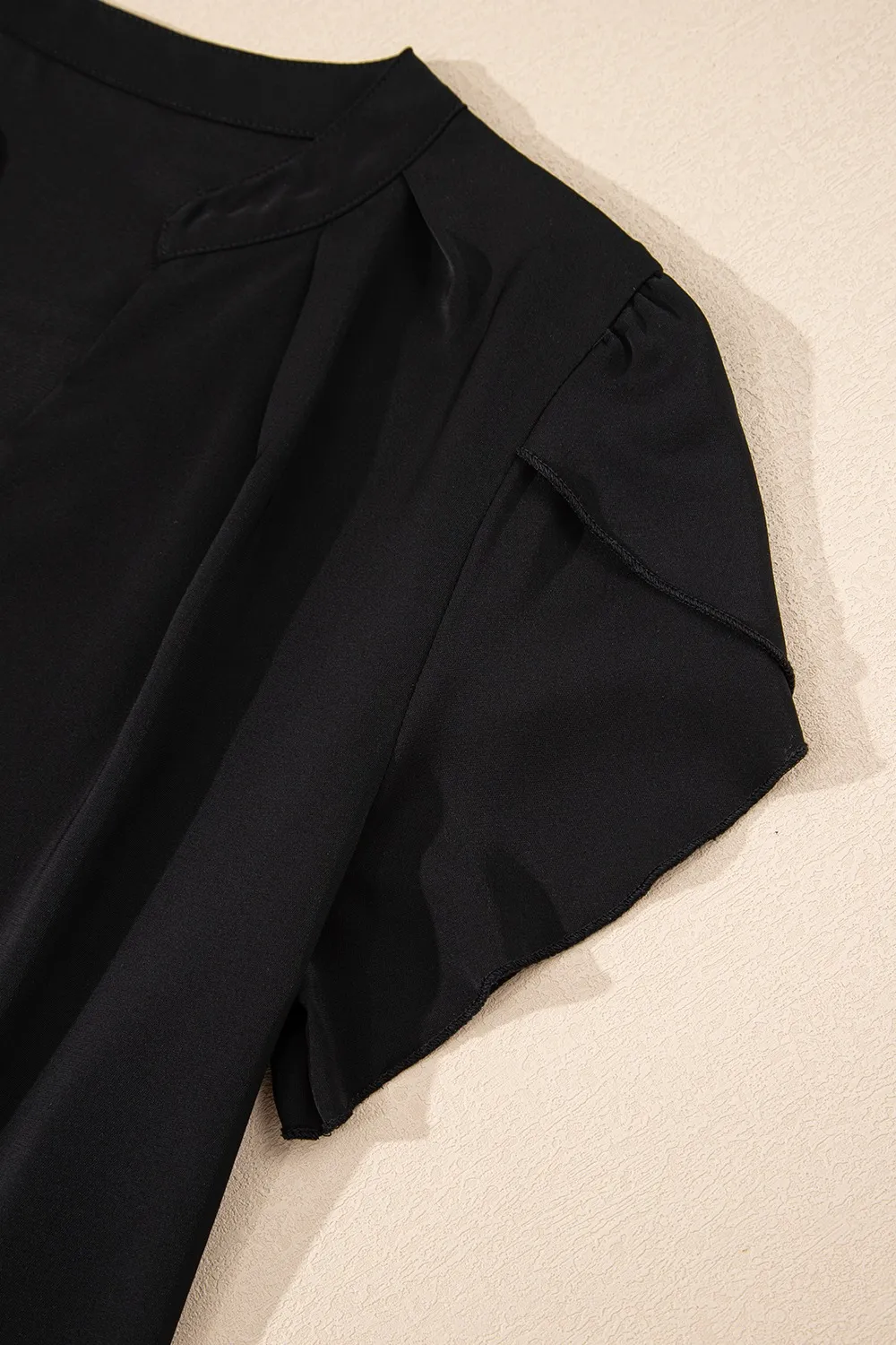 Short Sleeve Notched Blouse, image 6