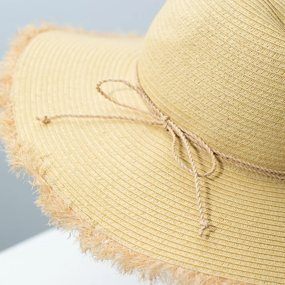 Frayed Brim Straw Hat, image 5