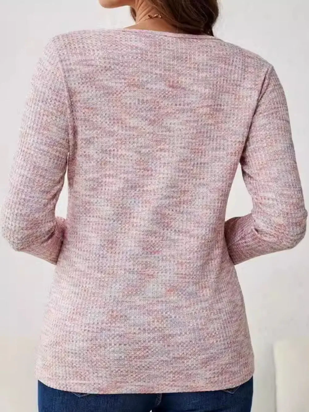 V-Neck Long Sleeve T-Shirt, image 2