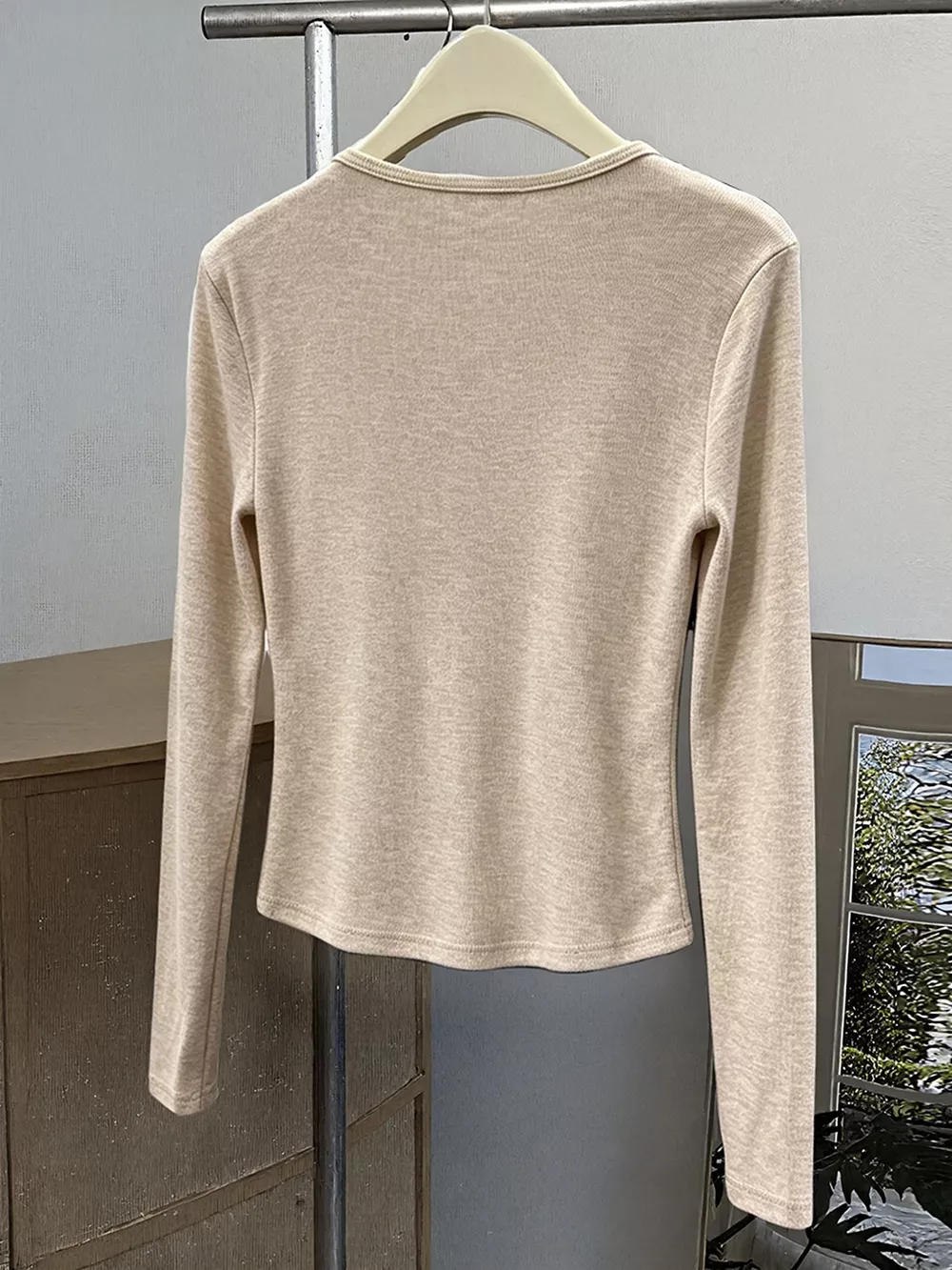 Lace Trim Long Sleeve T-Shirt, image 4