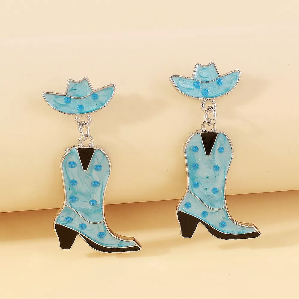 Cowboy Boot Dangle Earrings, image 11