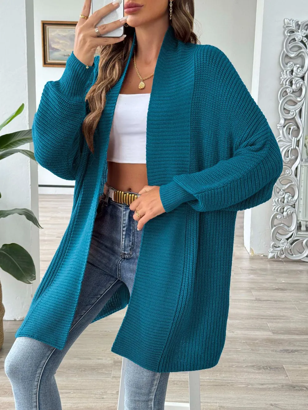 Open Front Long Sleeve Cardigan, image 15