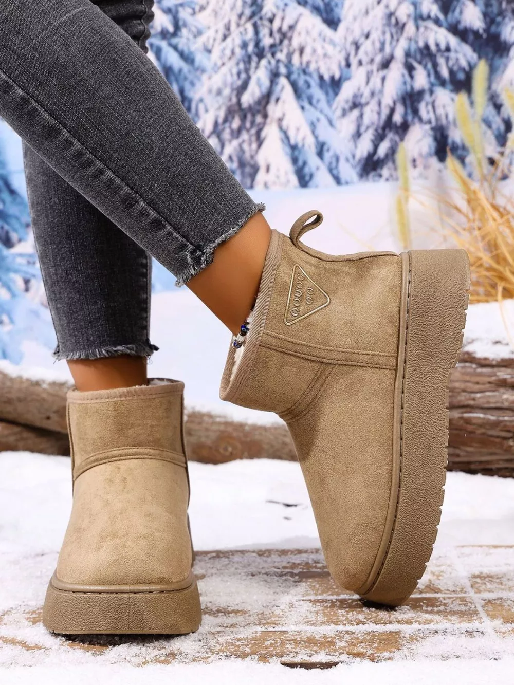 Round Toe Platform Boots, image 5