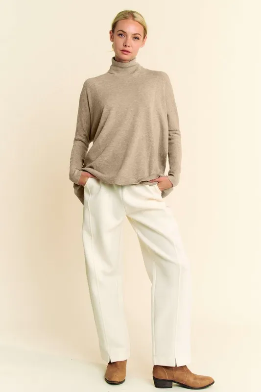 Turtleneck Long Sleeve Knit Top, image 5