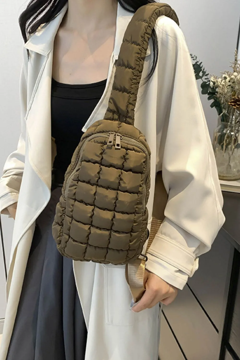 Quilted Nylon Crossbody Bag, image 33