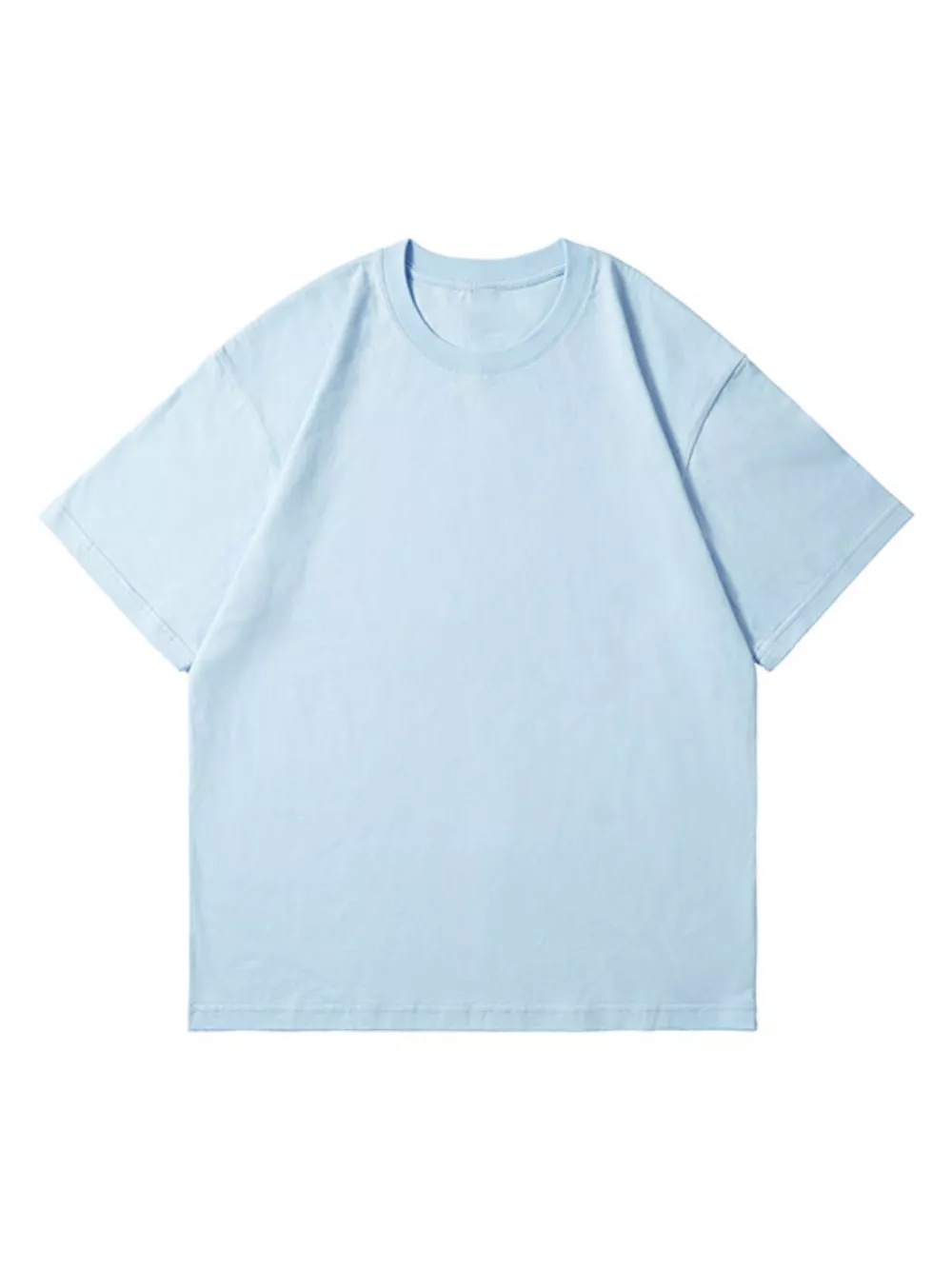 Men's Full Size Classic Crew Neck Solid Color T-Shirt Plus Size, image 14
