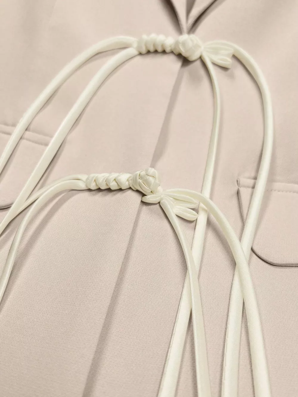 Chinese-Style Knot Lapel Collar Blazer, image 4