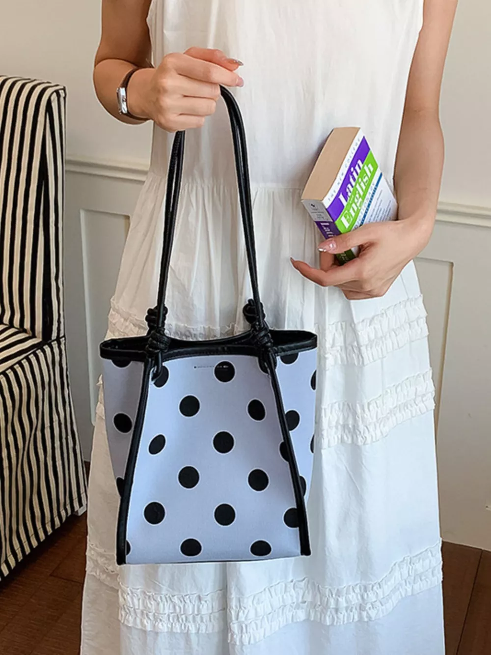 Polka Dot Shoulder Bag, image 7