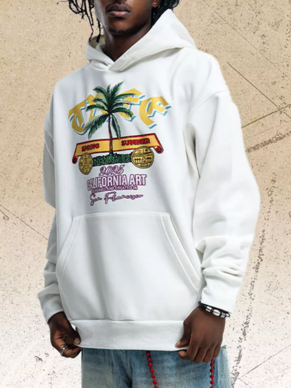 Men's Graphic Kangaroo Pocket Hoodie, image 3