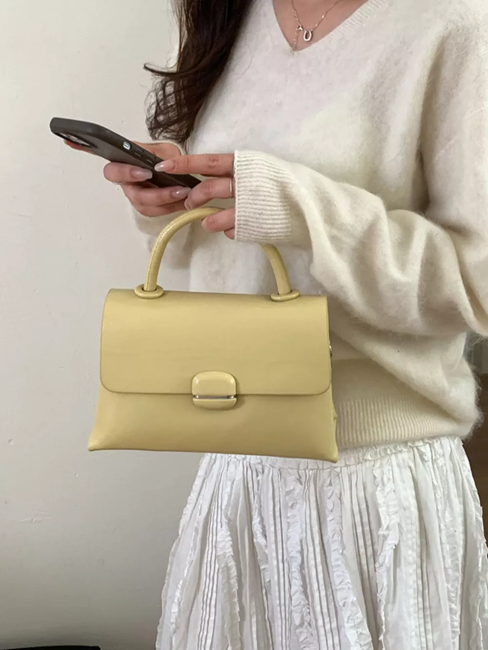 Top-Handle Crossbody Bag